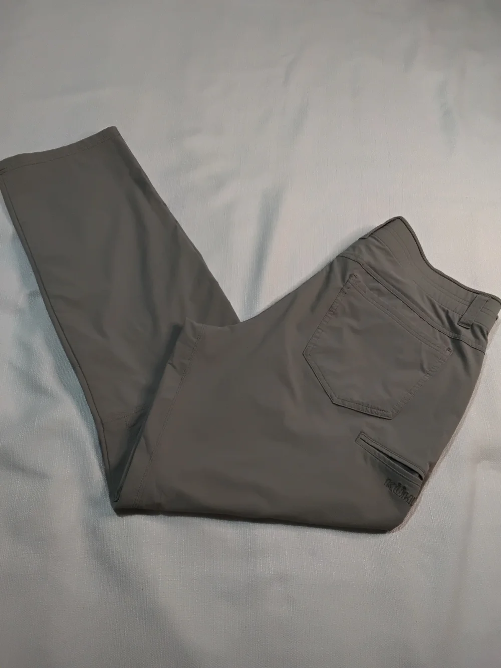Kuhl Deceptr Men's Chino-Style Pants in Taupe Gray Sz 38x32 Outdoor Hiking Nylon